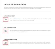 The Two-Factor Authentication option (Image via Epic Games)